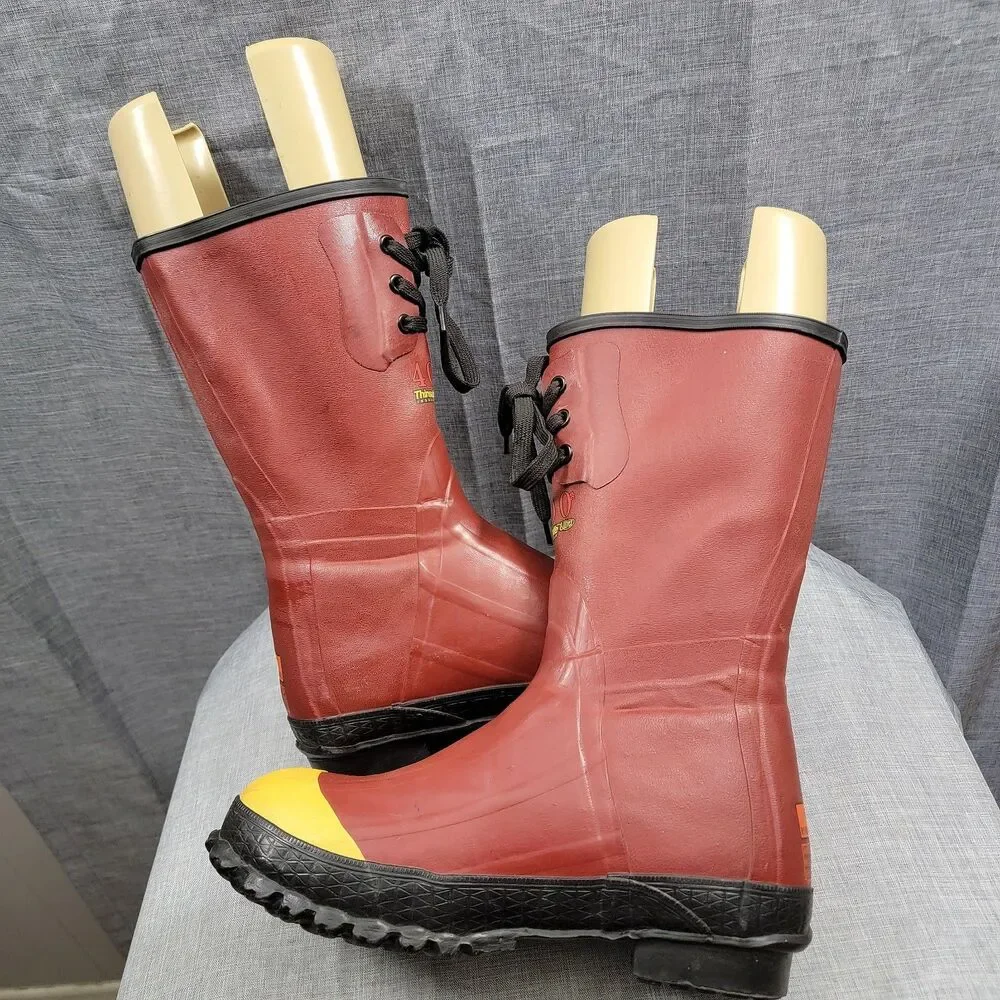 Red Wing Worx Overshoes Waterproof Steel Toe Boots 400 Thinsulate Ultra Men's 6